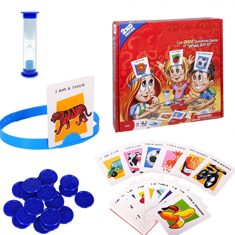 Party Games At Home - เด็กการ์ดตลกเกมกระดานของเล่น Guess Who I Am เกมครอบครัวเกมเด็ก
