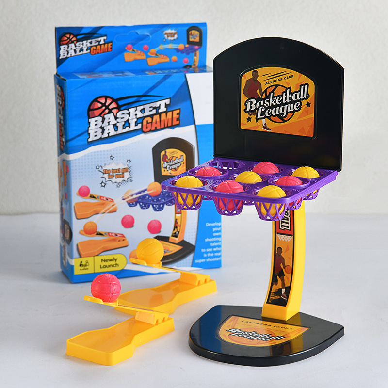 Party Games Competition - เกมบาสเก็ตบอลคลาสสิกแบบใช้นิ้วสำหรับเล่นบนโต๊ะ ชุดของเล่นแข่งขันยิงแบบอินเทอร์แอคทีฟสำหรับ 2 ผู้เล่น เหมาะสำหรับงานปาร์ตี้เด็ก ของขวัญสนุกสนานสำหรับครอบครัว