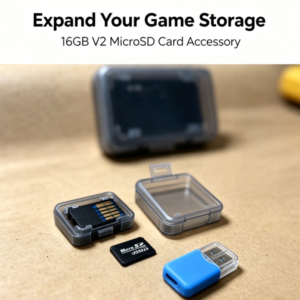 Party Games Console - การ์ด MicroSD แบบพกพารุ่นใหม่ 16GB รุ่น V2