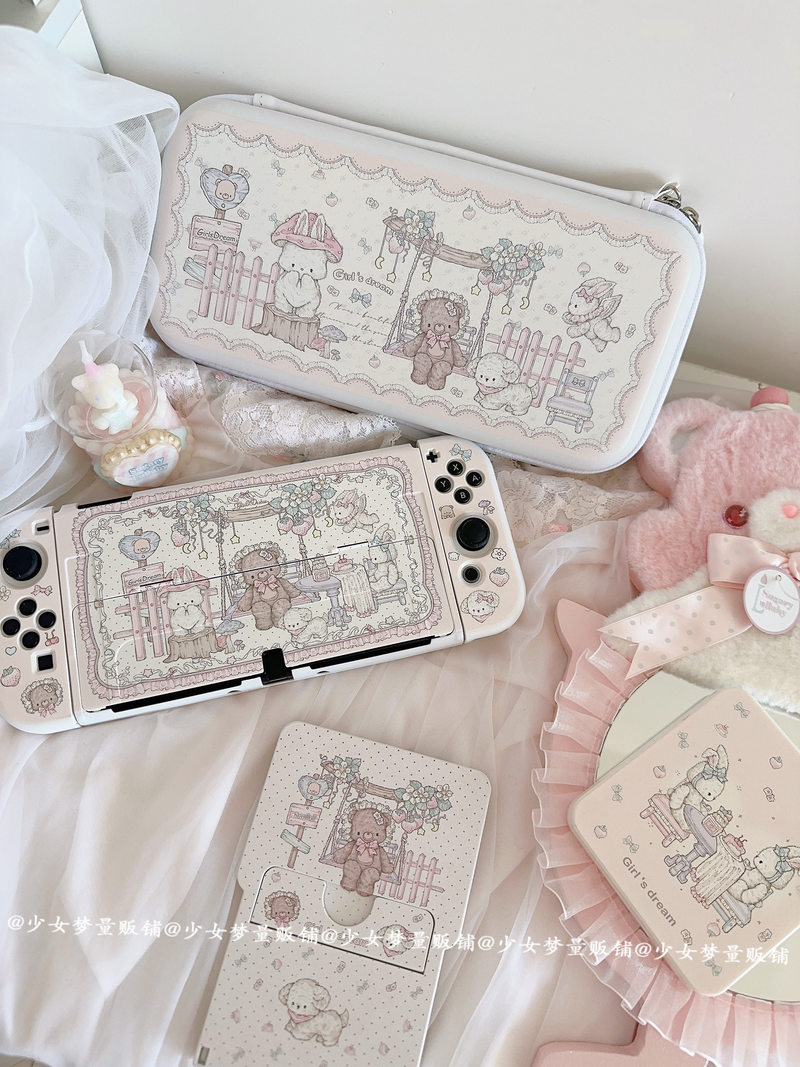 Party Games Console - เคสป้องกันเครื่องเกม Nintendo Switch รุ่น Girls Dream