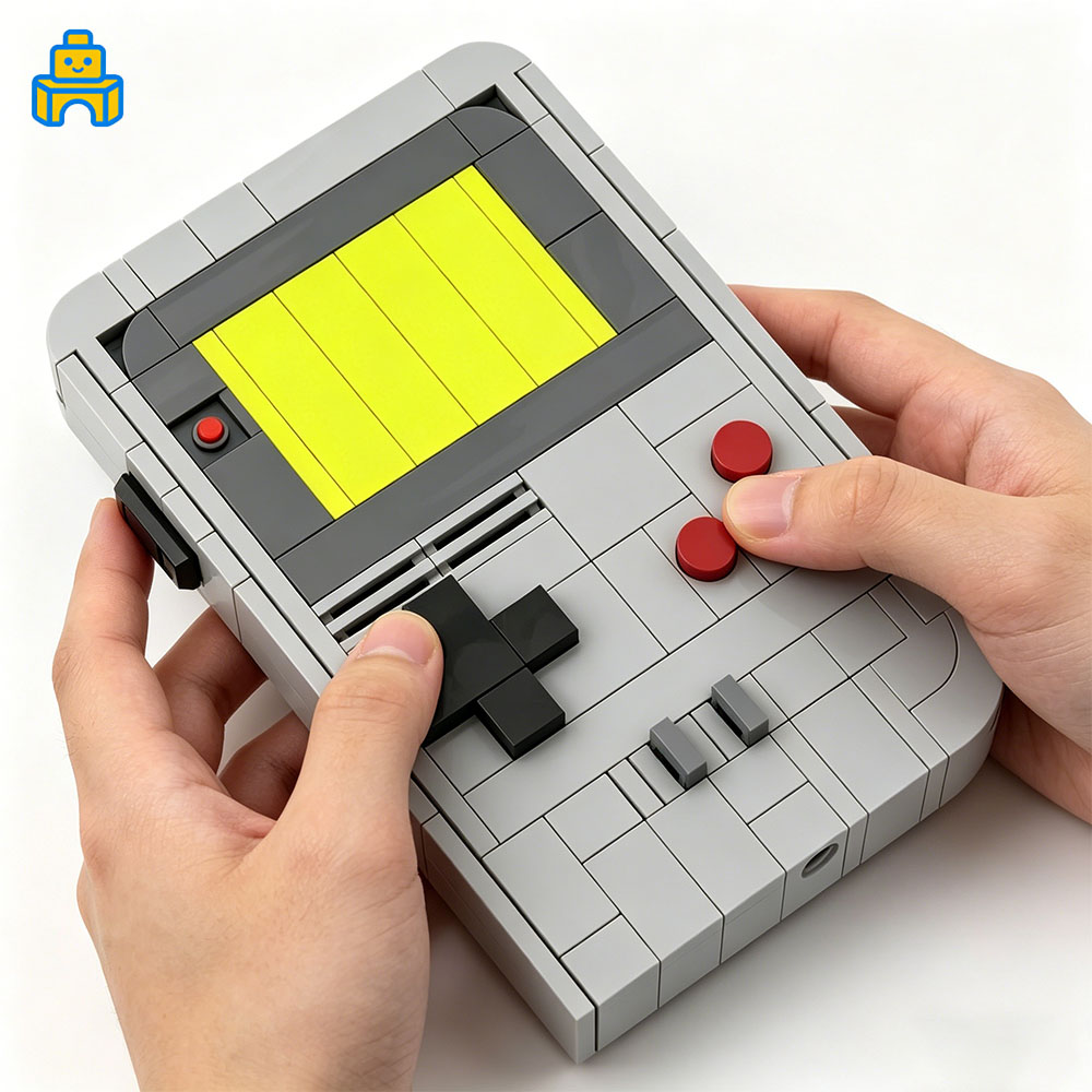 Party Games Console - DIY คอนโซลเกมมือถือ บล็อกตัวต่อ MOC ของเล่นสร้างสรรค์ ของขวัญสำหรับเด็กชาย