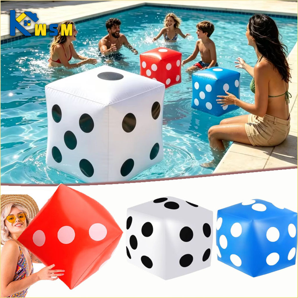 Party Games Gamecube - ลูกเต๋าพีวีซีเป่าลม 1-10 ชิ้น สำหรับงานปาร์ตี้ บาร์ งานประชุมประจำปี