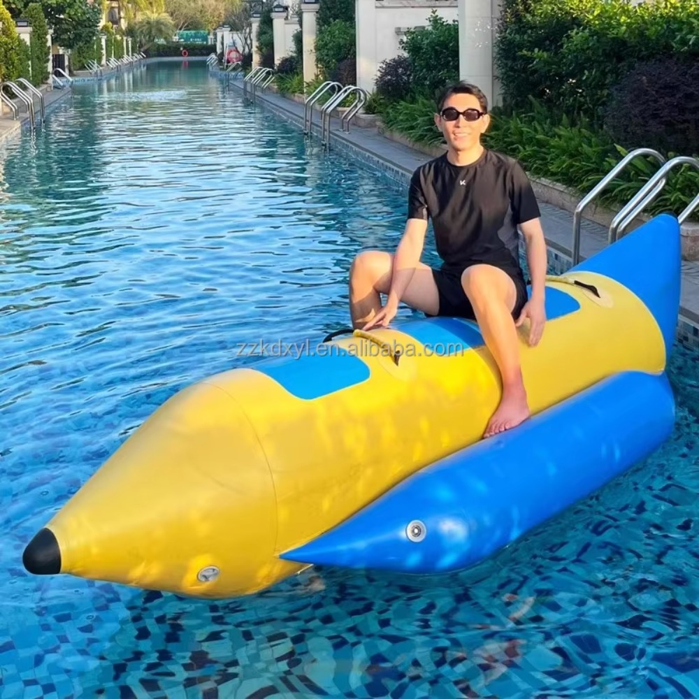 Party Games Mobile - สระว่ายน้ำ ของเล่นเป่าลม แพยางรูปกล้วย พายเรือแคนู ของเล่นเด็ก พกพาสะดวก