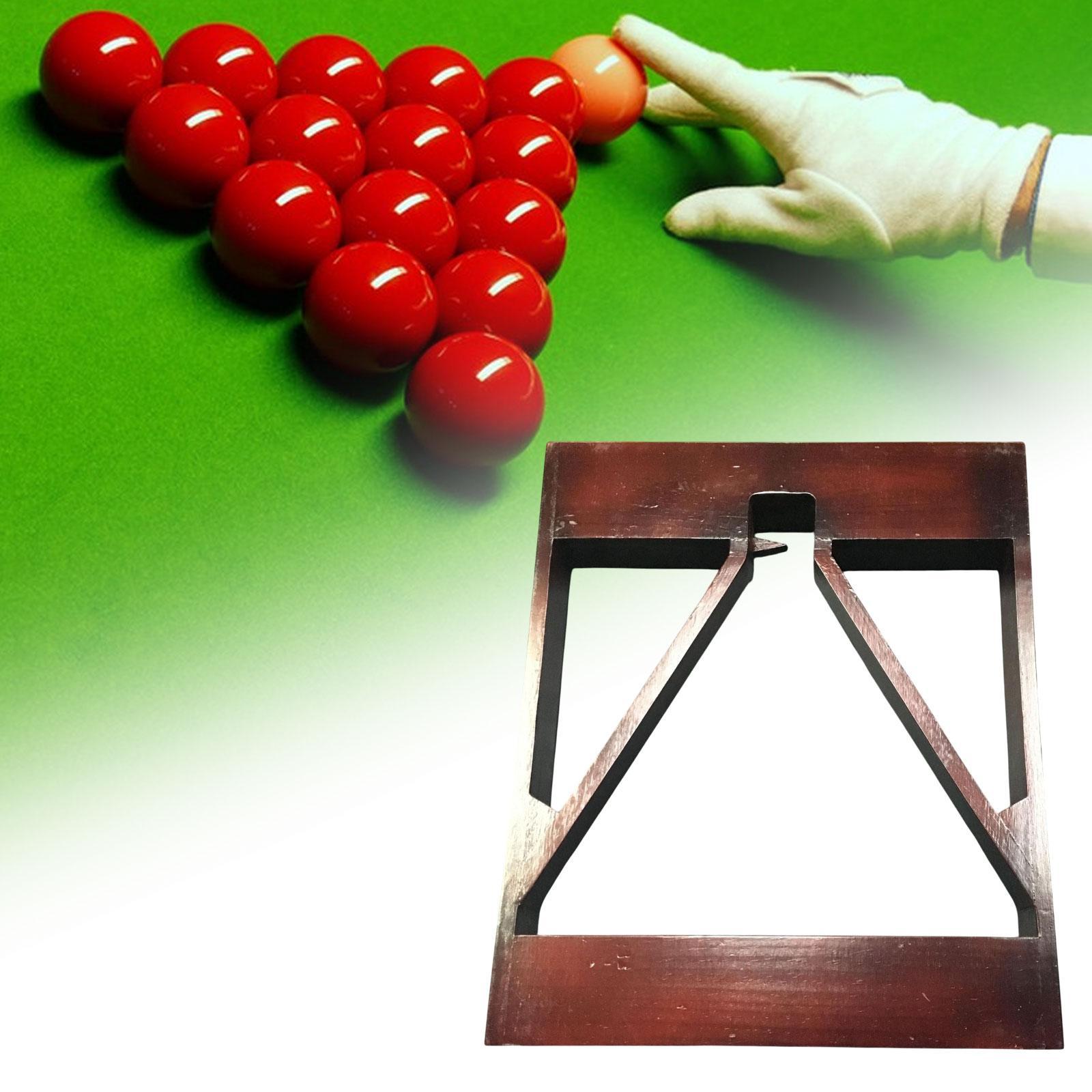 Party Games Competition - บิลเลียดลูกสามเหลี่ยมRack Pool Ballไม้Rackสําหรับห้องเกมPartyการแข่งขันแบบพกพาบิลเลียดสามเหลี่ยมสระว่ายน้ําCueอุปกรณ์