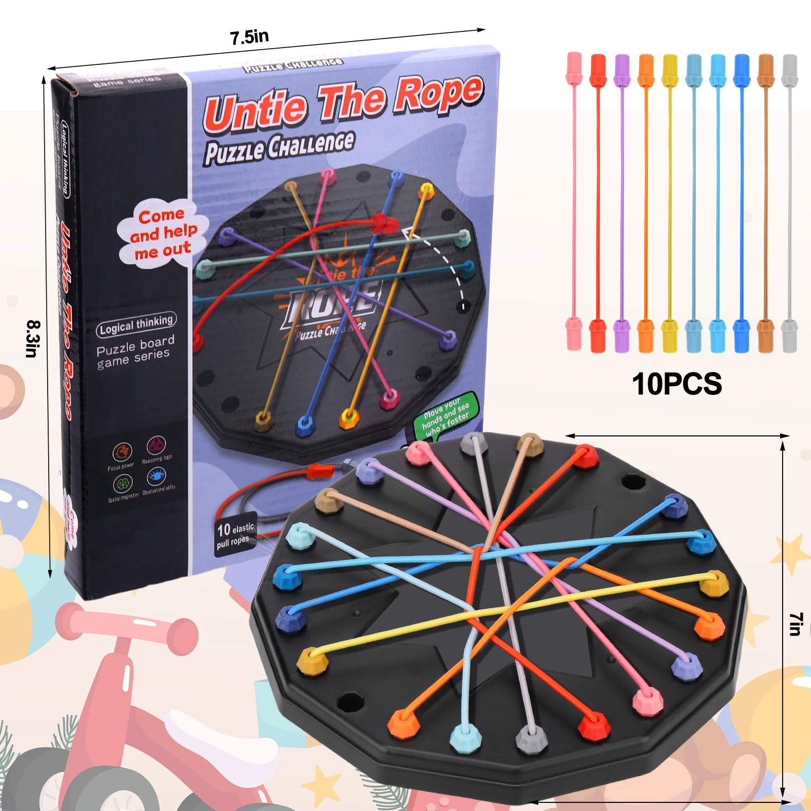 เกมกระดานผูกเชือกสำหรับเด็ก ขอ - Party Games At Home บทวิจารณ์และราคา
