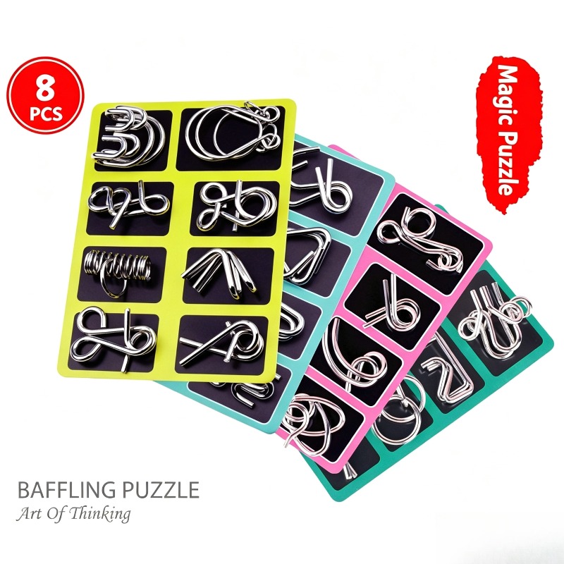 ชุดปริศนาโลหะ 8 ชิ้น เกมฝึกสมอ - Party Games At Home บทวิจารณ์และราคา