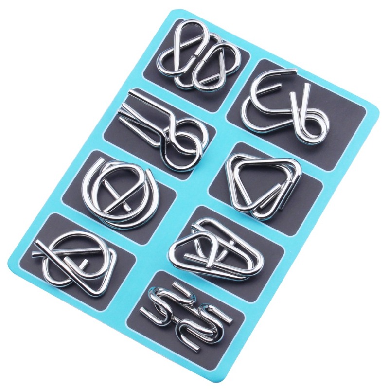 ชุดปริศนาโลหะ 8 ชิ้น เกมฝึกสมอ - Party Games At Home บทวิจารณ์และราคา