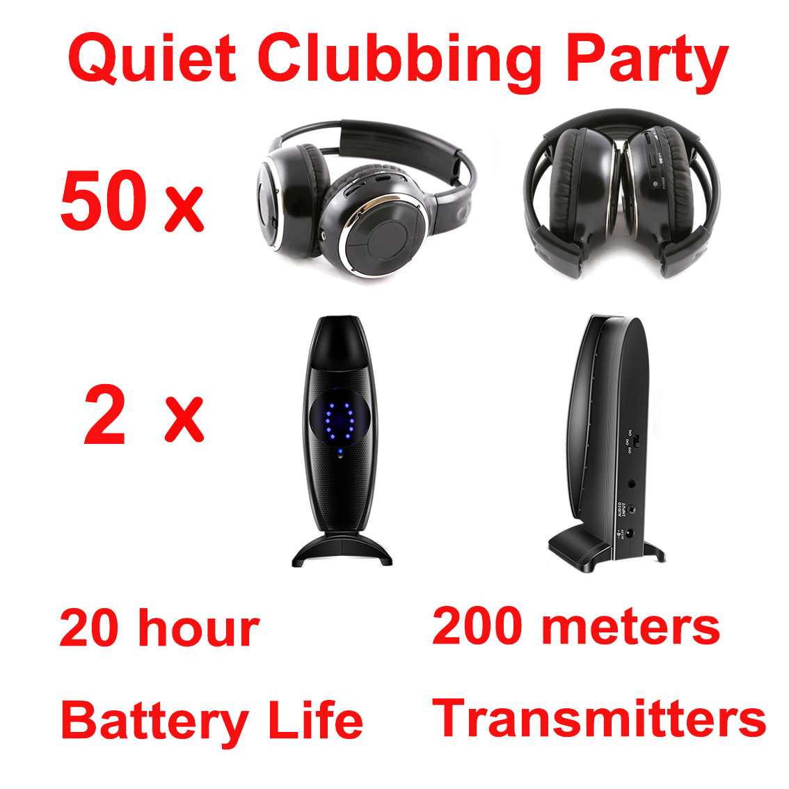 หูฟังไร้สาย Silent Disco Compl - Party Games Mobile บทวิจารณ์และราคา