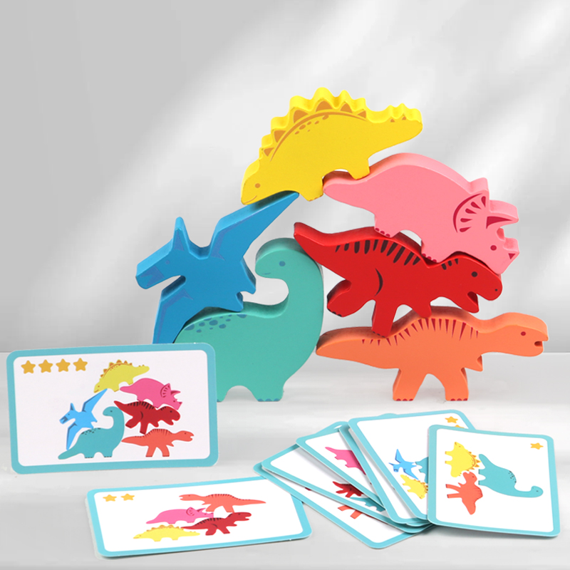 ไม้บล็อกของเล่นเด็กสัตว์ไดโนเส - Party Games At Home บทวิจารณ์และราคา