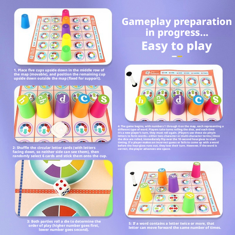 ของเล่นเกมจับคู่พินอินจีนสำหรั - Party Games At Home บทวิจารณ์และราคา