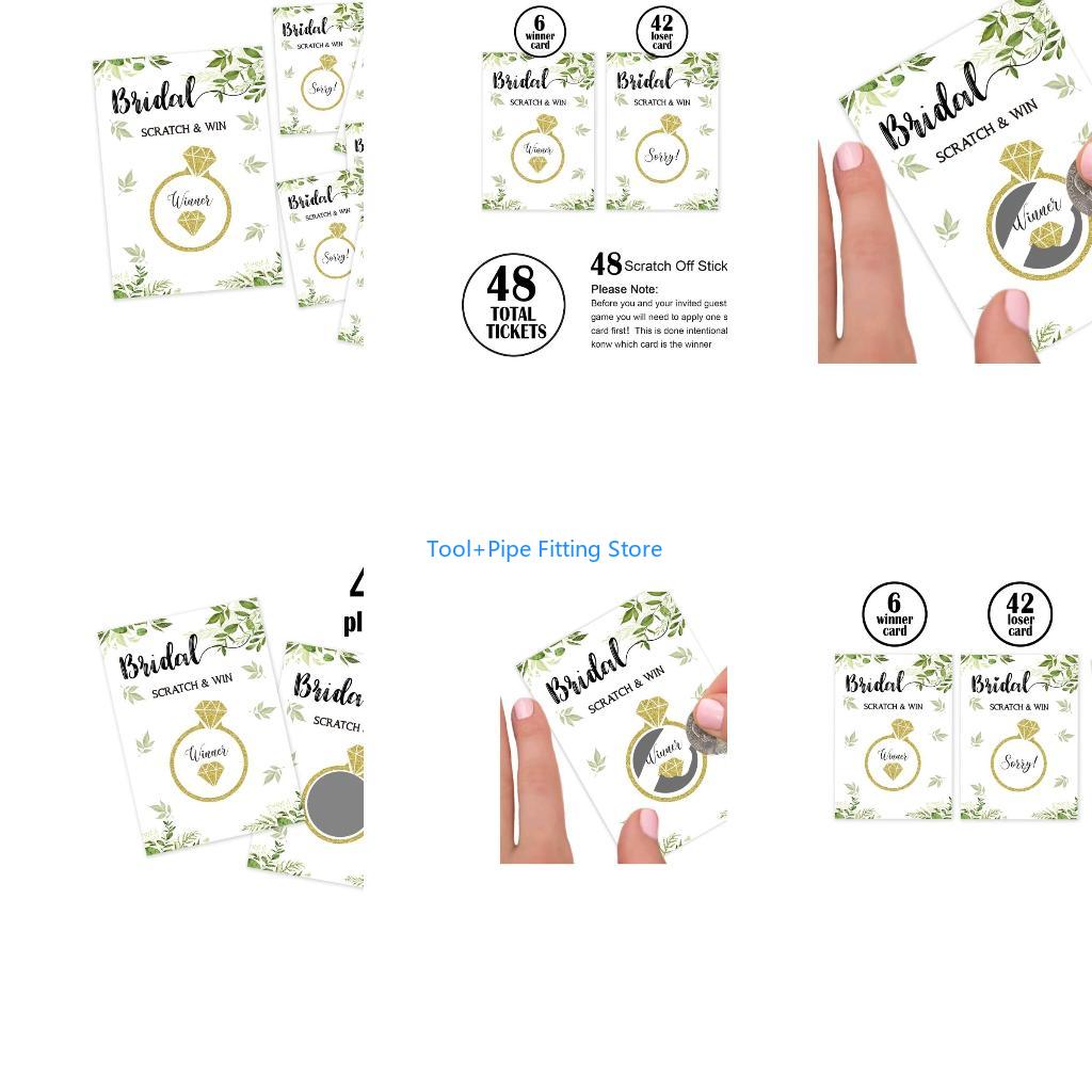 F92B อาบน้ำเจ้าสาว Scratch Off - Party Games Bridal Shower บทวิจารณ์และราคา